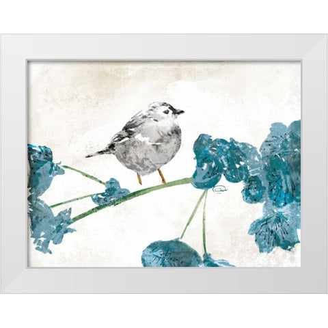 Concentrate White Modern Wood Framed Art Print by OnRei