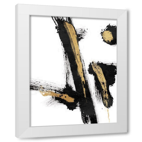 Feel White Modern Wood Framed Art Print by OnRei