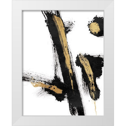 Feel White Modern Wood Framed Art Print by OnRei