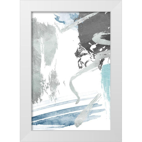 Rainy Dream White Modern Wood Framed Art Print by On Rei
