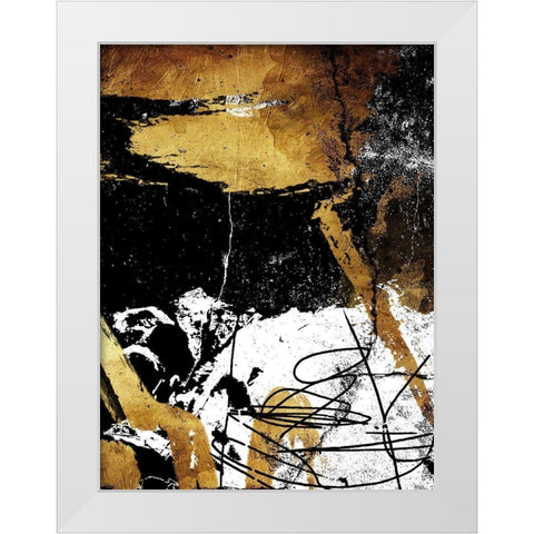 Focus White Modern Wood Framed Art Print by OnRei