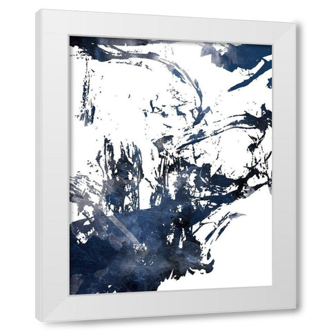 Blue Jay Mix White Modern Wood Framed Art Print by On Rei