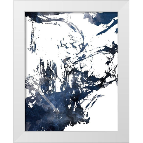 Blue Jay Mix White Modern Wood Framed Art Print by On Rei