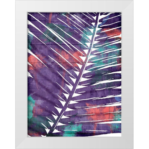 Cool Plant White Modern Wood Framed Art Print by OnRei