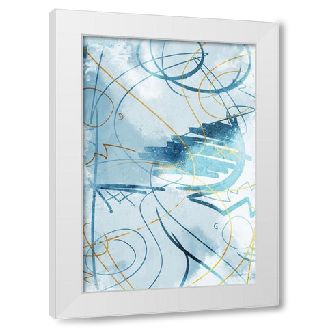 Get It Out Mate White Modern Wood Framed Art Print by OnRei