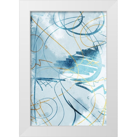 Get It Out Mate White Modern Wood Framed Art Print by OnRei