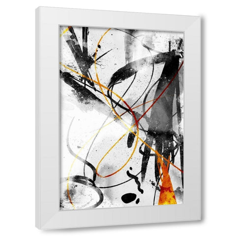 Get It All Out White Modern Wood Framed Art Print by OnRei