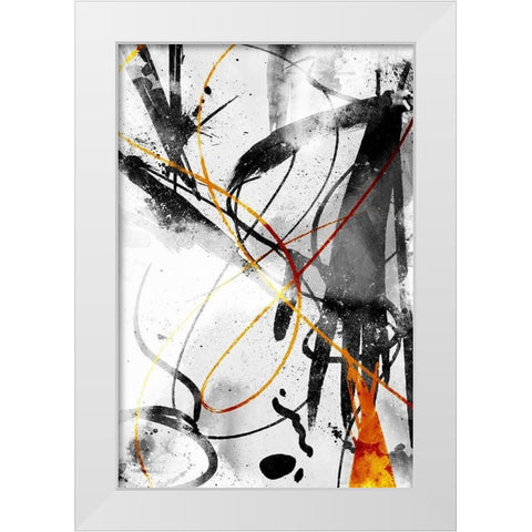 Get It All Out White Modern Wood Framed Art Print by OnRei