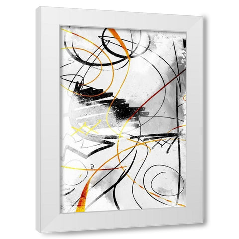 Get It All Out Mate White Modern Wood Framed Art Print by OnRei