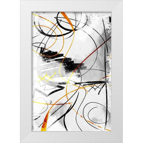 Get It All Out Mate White Modern Wood Framed Art Print by OnRei