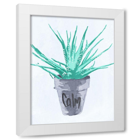 Calm Pot White Modern Wood Framed Art Print by OnRei