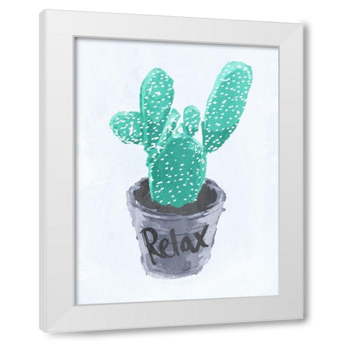 Relax Pot White Modern Wood Framed Art Print by OnRei