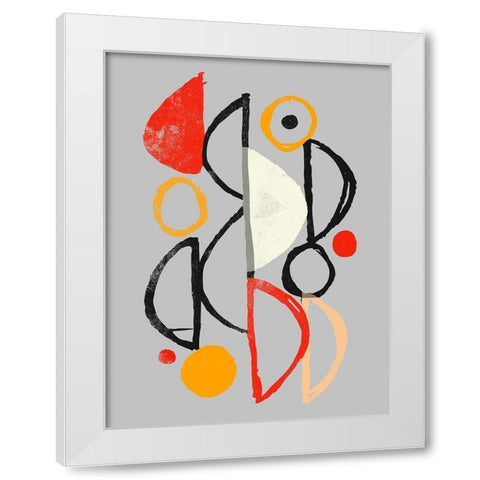 We All Need Help Again White Modern Wood Framed Art Print by OnRei