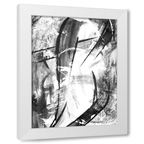 Sting White Modern Wood Framed Art Print by OnRei