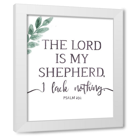 My Shepherd White Modern Wood Framed Art Print by Villa, Milli