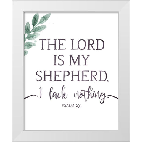 My Shepherd White Modern Wood Framed Art Print by Villa, Milli