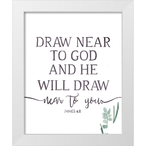 Will Draw White Modern Wood Framed Art Print by Villa, Milli