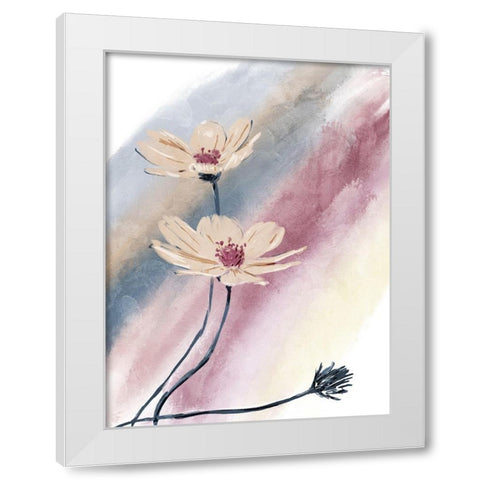 Mood Plants White Modern Wood Framed Art Print by OnRei