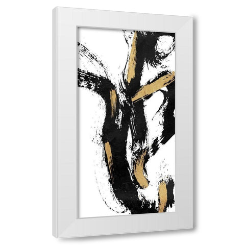 Waterfall White Modern Wood Framed Art Print by OnRei