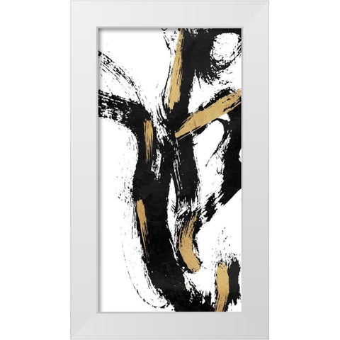 Waterfall White Modern Wood Framed Art Print by OnRei