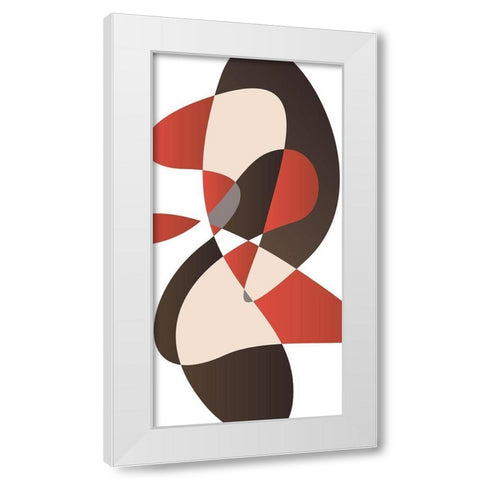 Look At You White Modern Wood Framed Art Print by OnRei