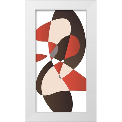 Look At You White Modern Wood Framed Art Print by OnRei