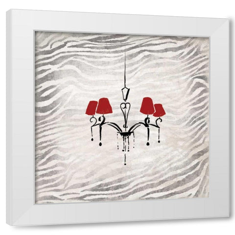 HUNG UP White Modern Wood Framed Art Print by OnRei