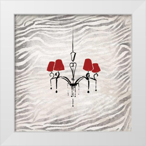 HUNG UP White Modern Wood Framed Art Print by OnRei