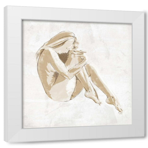 SKETCH PASSION White Modern Wood Framed Art Print by OnRei