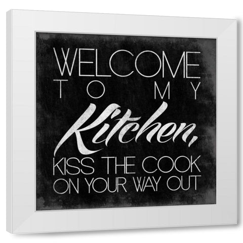 Kitchen White Modern Wood Framed Art Print by OnRei