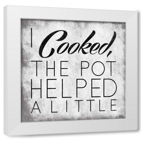 THE POT White Modern Wood Framed Art Print by OnRei