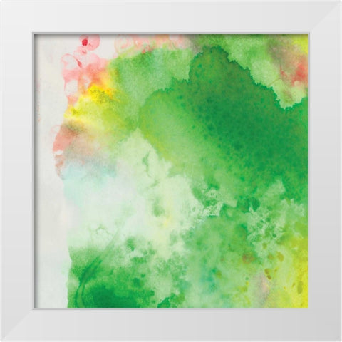 Watercolor White Modern Wood Framed Art Print by OnRei