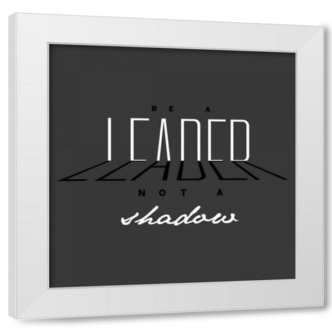 Leader White Modern Wood Framed Art Print by OnRei