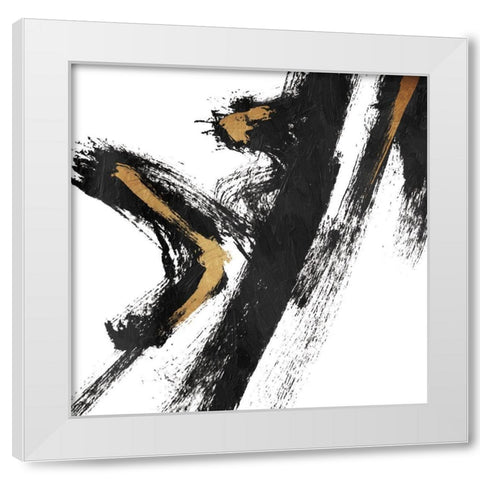 Meta Morph White Modern Wood Framed Art Print by OnRei