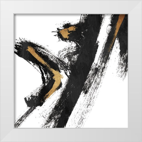 Meta Morph White Modern Wood Framed Art Print by OnRei