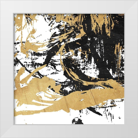 Free Form White Modern Wood Framed Art Print by OnRei