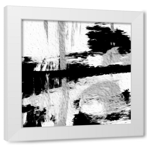 Cross Yourself White Modern Wood Framed Art Print by OnRei