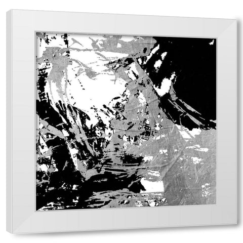 Traffic White Modern Wood Framed Art Print by OnRei