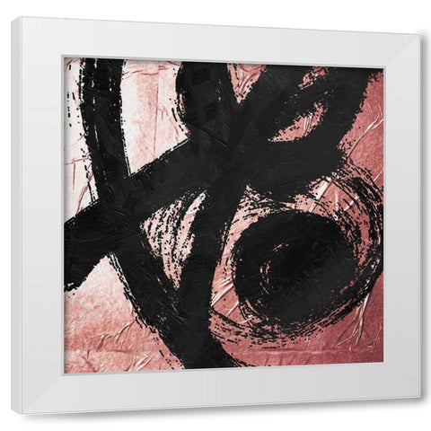 Let Go White Modern Wood Framed Art Print by OnRei