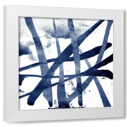 Cross White Modern Wood Framed Art Print by OnRei