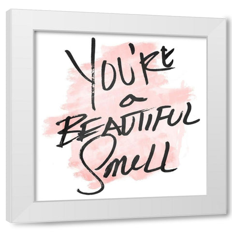 Beautiful Smell White Modern Wood Framed Art Print by OnRei