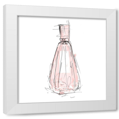 Pink Perfume Three White Modern Wood Framed Art Print by OnRei