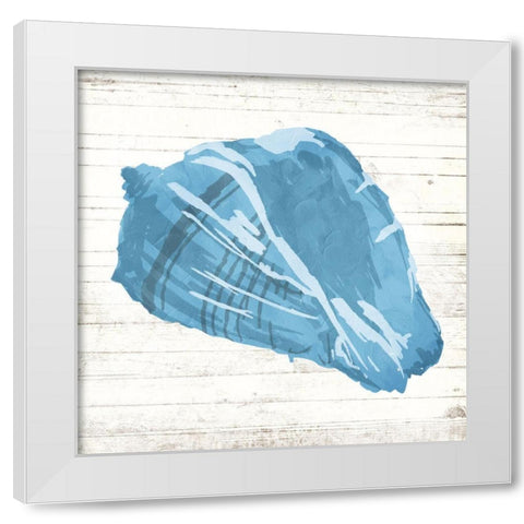 Shell On Wood Mate White Modern Wood Framed Art Print by OnRei