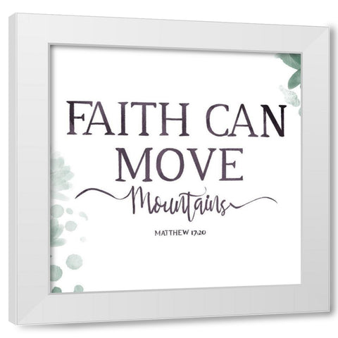 Mountains White Modern Wood Framed Art Print by Villa, Milli