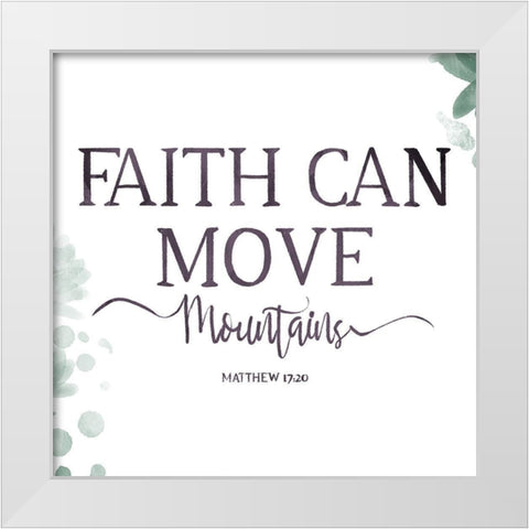 Mountains White Modern Wood Framed Art Print by Villa, Milli