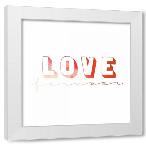 Love Forever II White Modern Wood Framed Art Print by OnRei