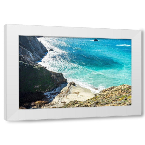 Bay Side 2-1 White Modern Wood Framed Art Print by Orlando