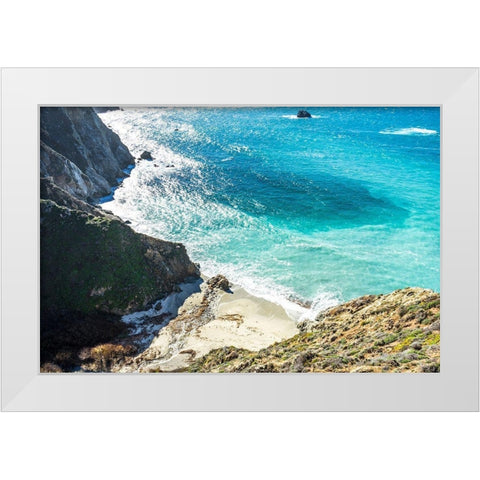 Bay Side 2-1 White Modern Wood Framed Art Print by Orlando