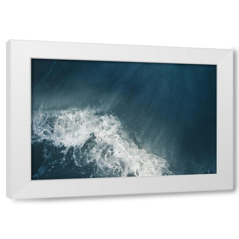 Extra Sea Foam White Modern Wood Framed Art Print by Orlando
