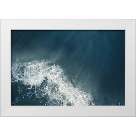 Extra Sea Foam White Modern Wood Framed Art Print by Orlando